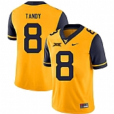 West Virginia Mountaineers 8 Keith Tandy Gold College Football Jerseys Dzhi,baseball caps,new era cap wholesale,wholesale hats